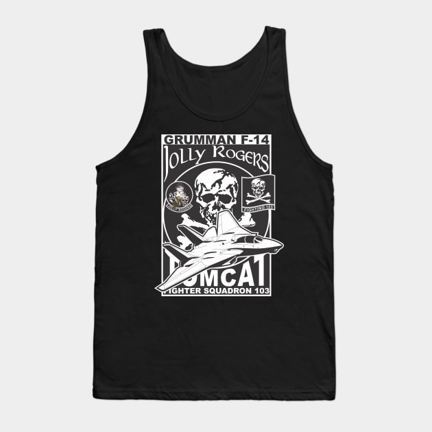 VF-103 Jolly Rogers Tank Top by MBK